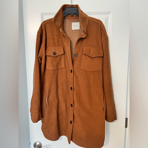 Thread & Supply Long Shacket with Pockets - Size Large - Picture 3 of 5